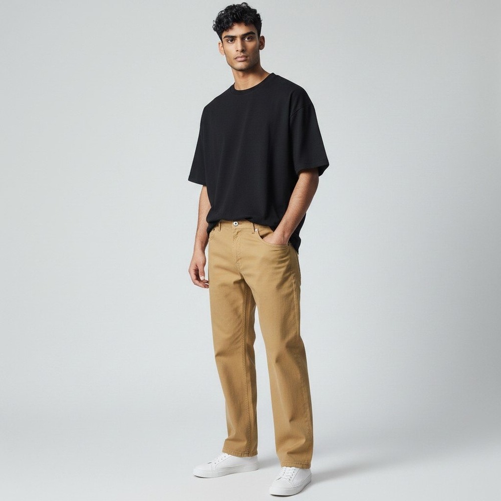 Levis 505 Regular Fit Pants 40x30 Tan Khaki Straight Leg Cotton Twill Jeans